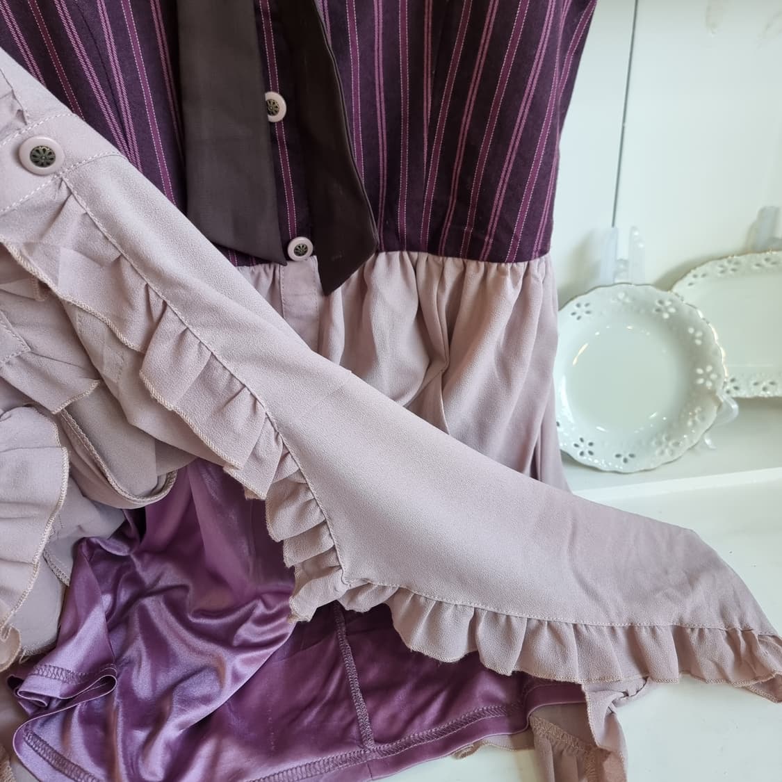 axes femme(엑시즈 팜)  스트라이프 코르셋무드원피스 상품이미지2