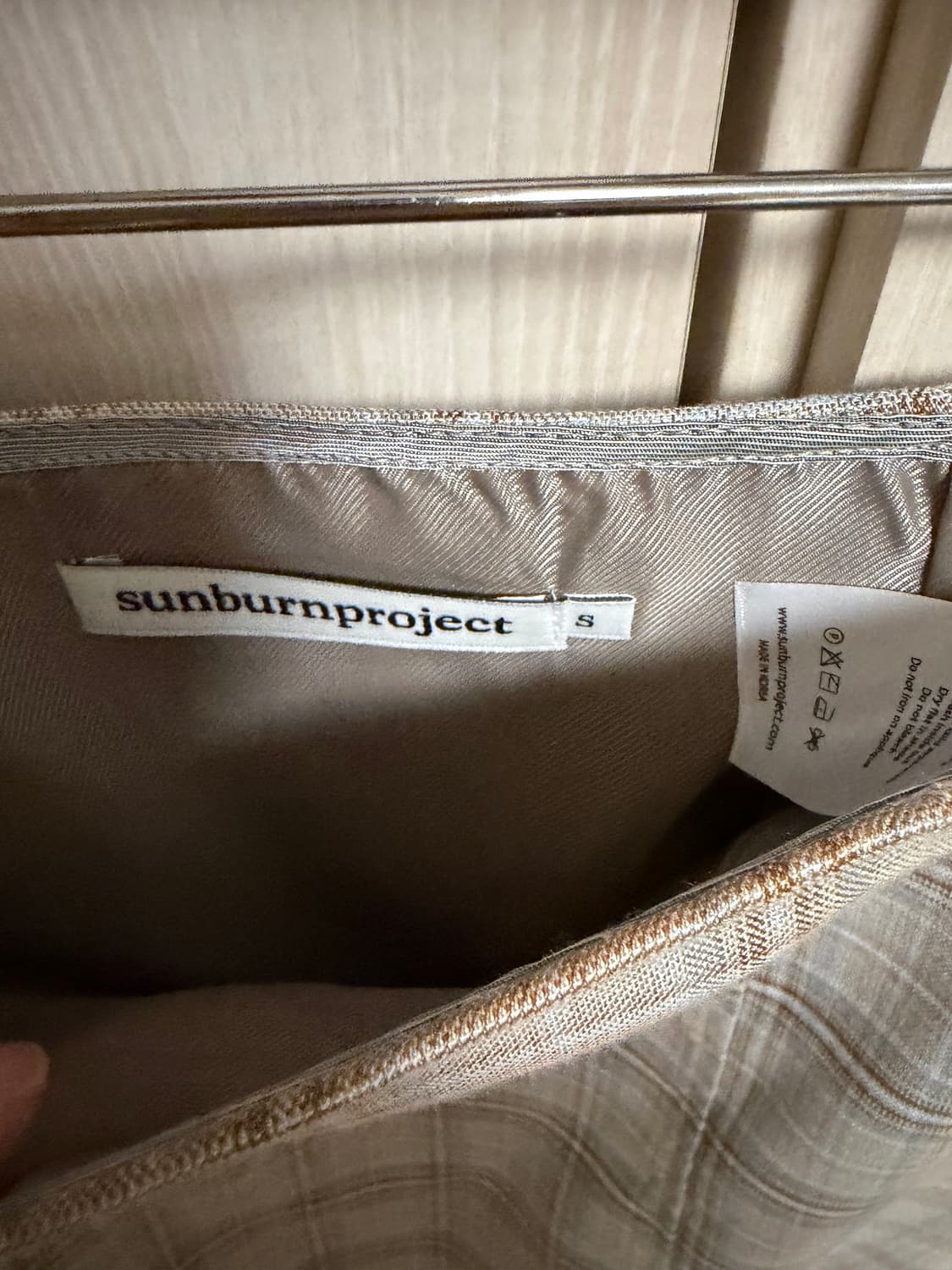 sunburnproject 체크 스커트 S  상품이미지3