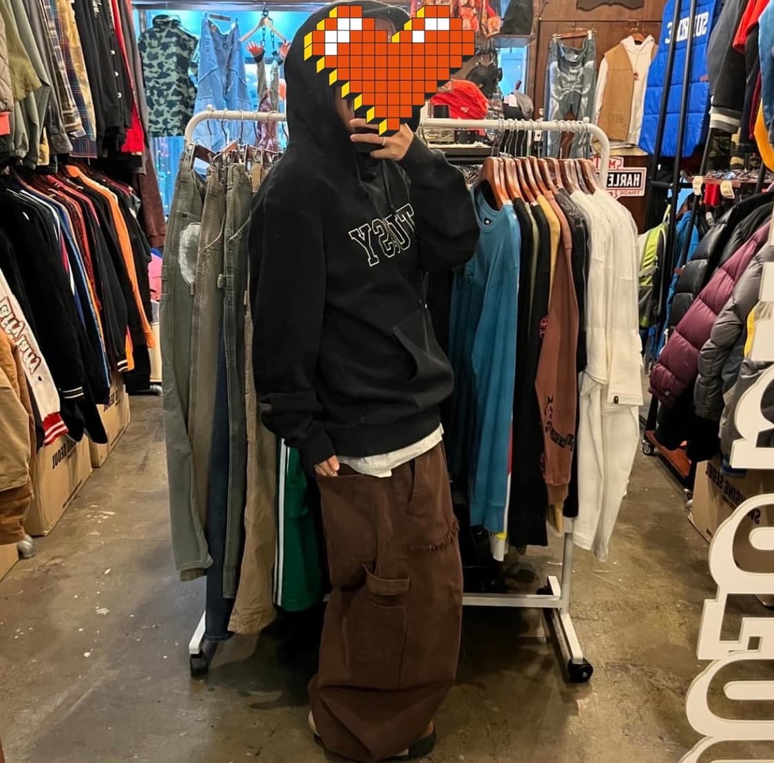 stussy Logo Embroidery Hoodie 상품이미지2