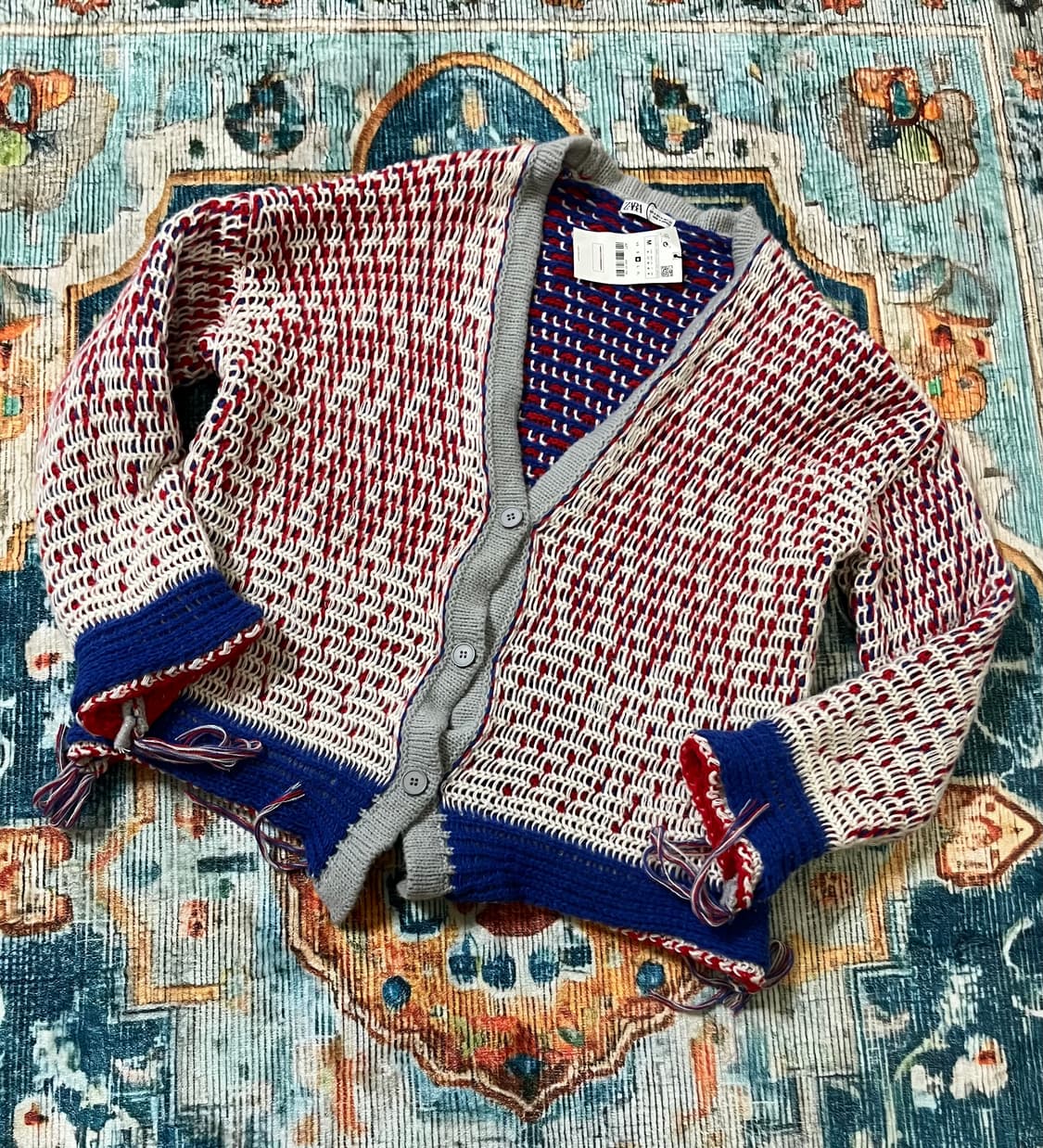 자라 오버핏 니트 가디건 새상품 상품이미지1