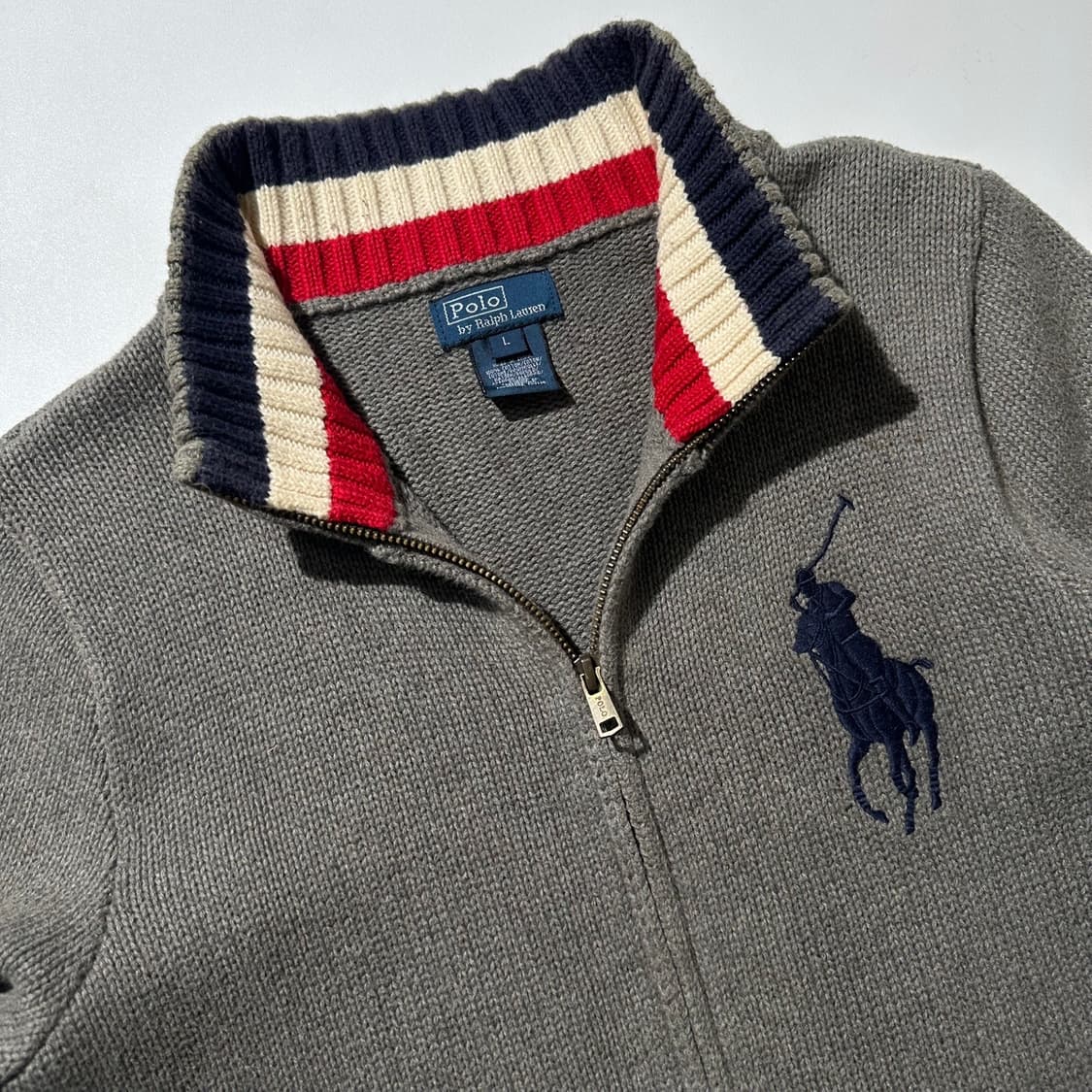 폴로 랄프로렌 빅포니 니트집업 상품이미지3