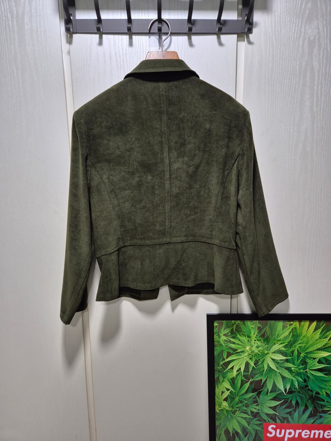(세일)JPN VTG. ORTALLEY 카키올리브색 스웨이드 자켓 상품이미지10