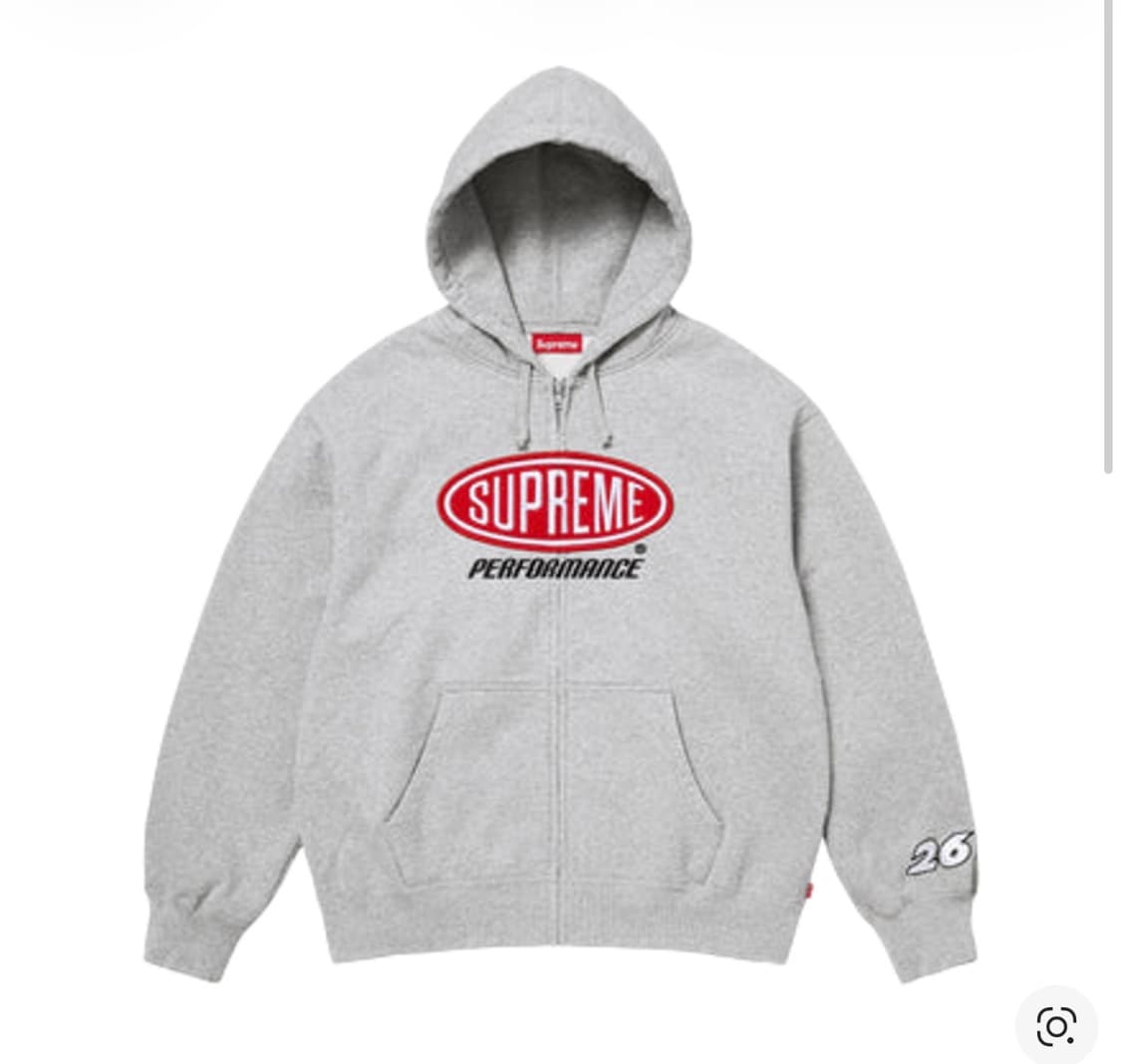 (M)슈프림 퍼포먼스 후드집업 그레이 26SS 상품이미지1
