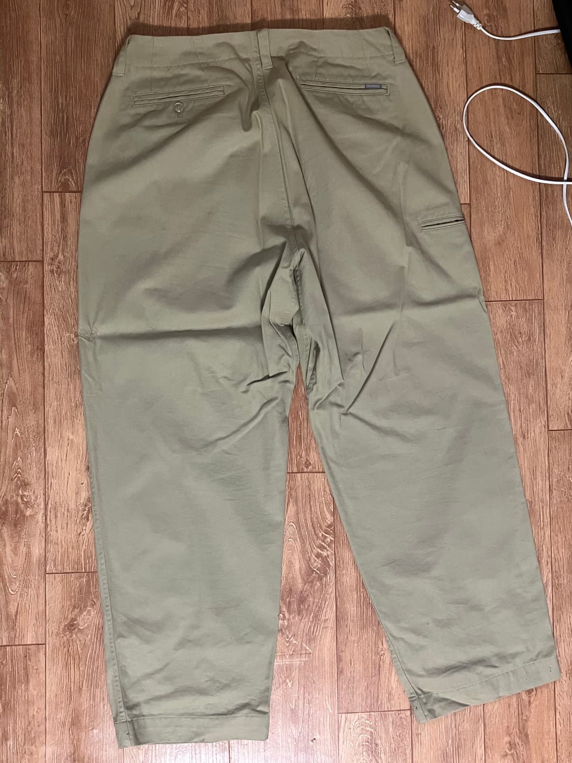 에스피오나지 - 와이드 오피셔 팬츠 (베이지) 상품이미지2