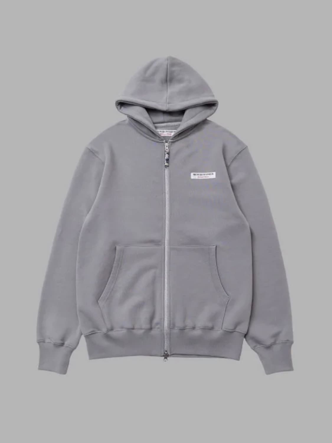 더뮤지엄비지터 패브릭 후드집업 블루그레이 상품이미지1