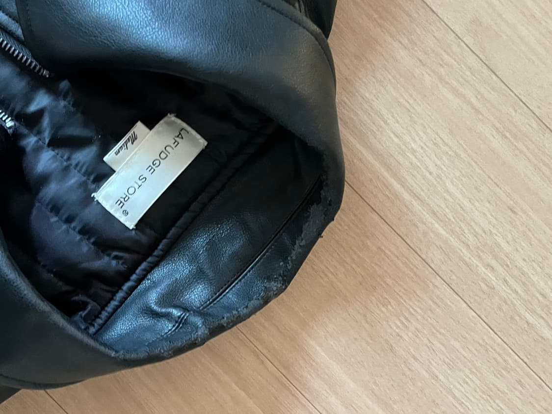 라퍼지스토어 가죽 블루종 상품이미지2