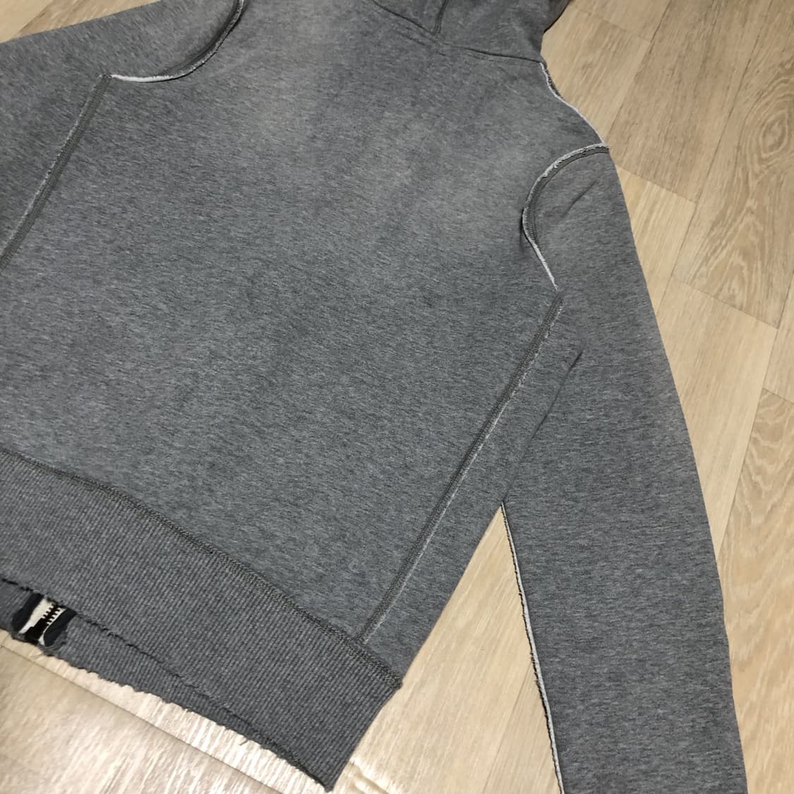 (머슬핏 M) 아베크롬비 Abercrombie Fitch 그레이 후드집업 상품이미지8