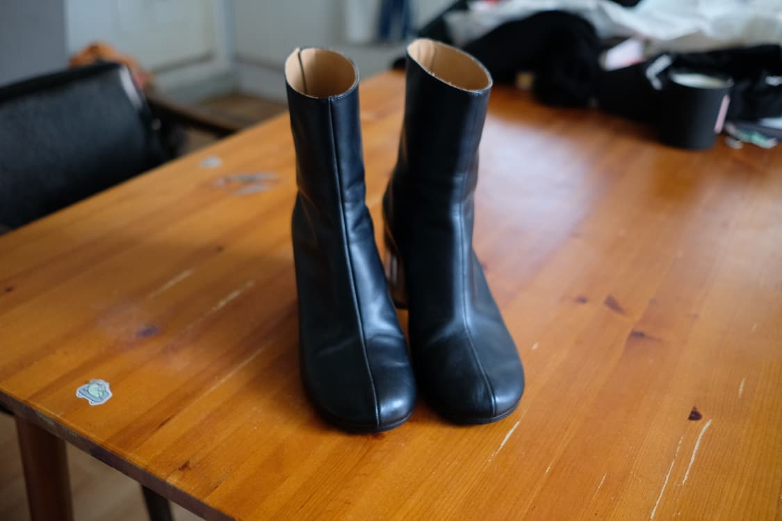 메종 마틴 마르지엘라 양가죽 부츠 240 블랙 상품이미지5