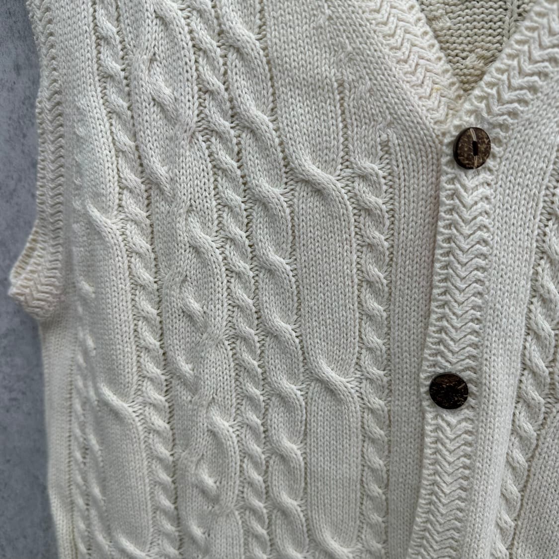 95 폴로 랄프로렌 남자 꽈배기 니트 조끼 베스트 상품이미지5