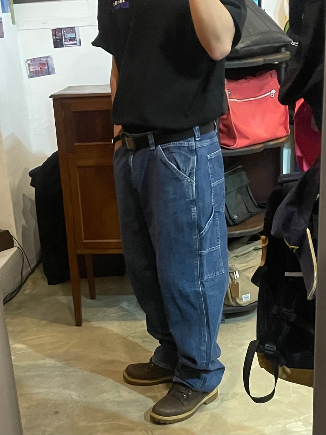 90~00s 빈티지 Lee Dungarees 카펜터 데님 36x32 상품이미지9