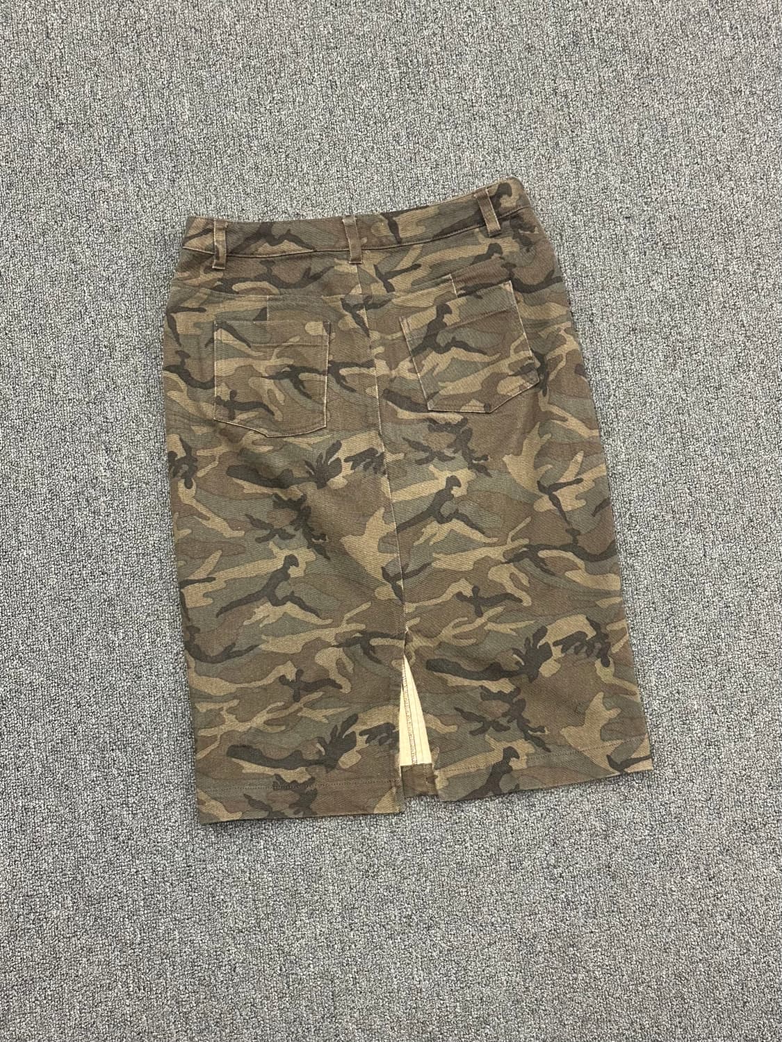 38)Japanese vintage 카모 트임 미디 스커트 상품이미지4