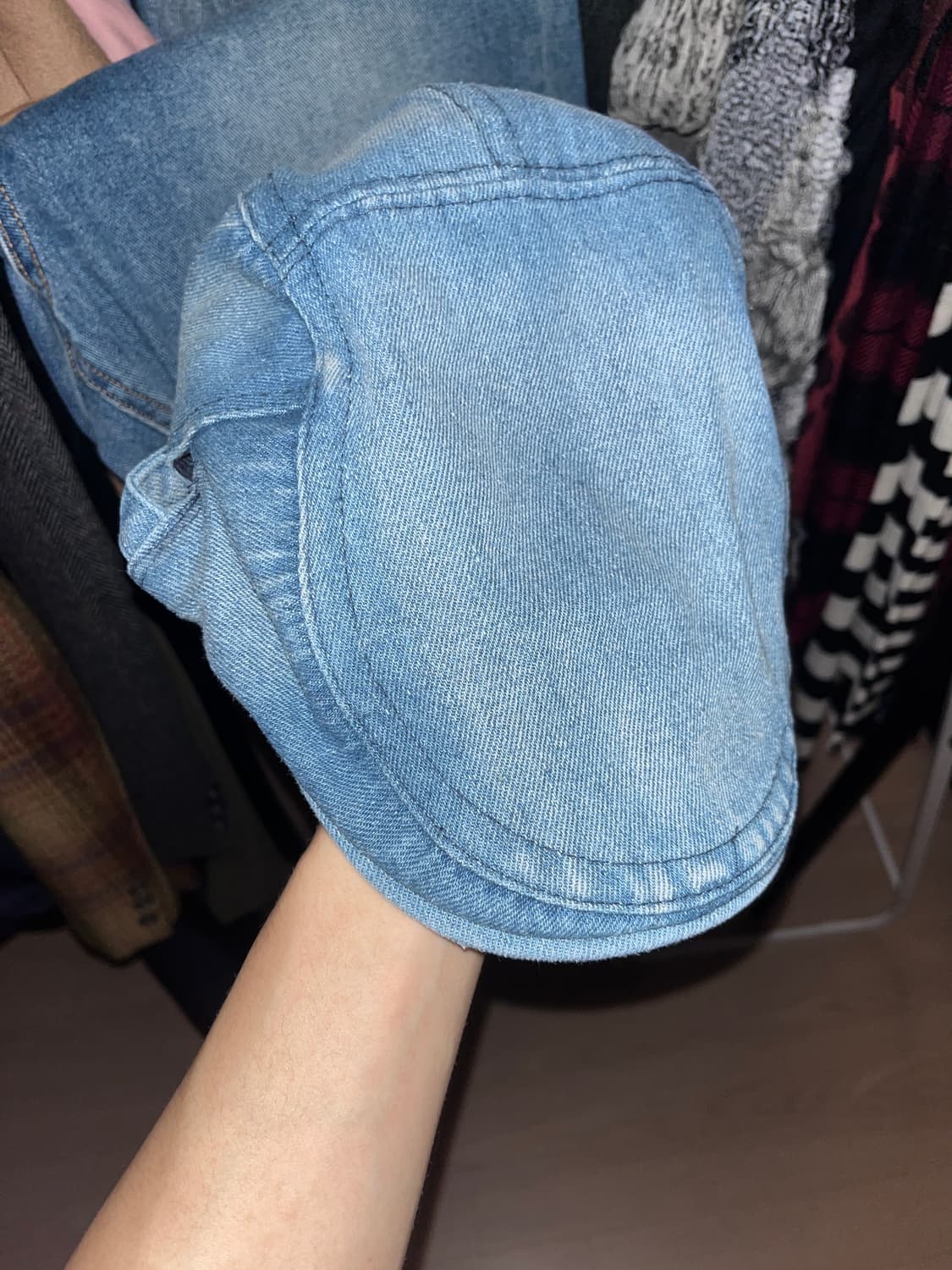 워싱 데님 헌팅캡 상품이미지1