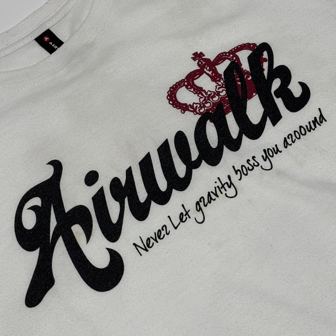 에어워크(Airwalk) 크라운 그래픽 화이트 티셔츠 상품이미지2