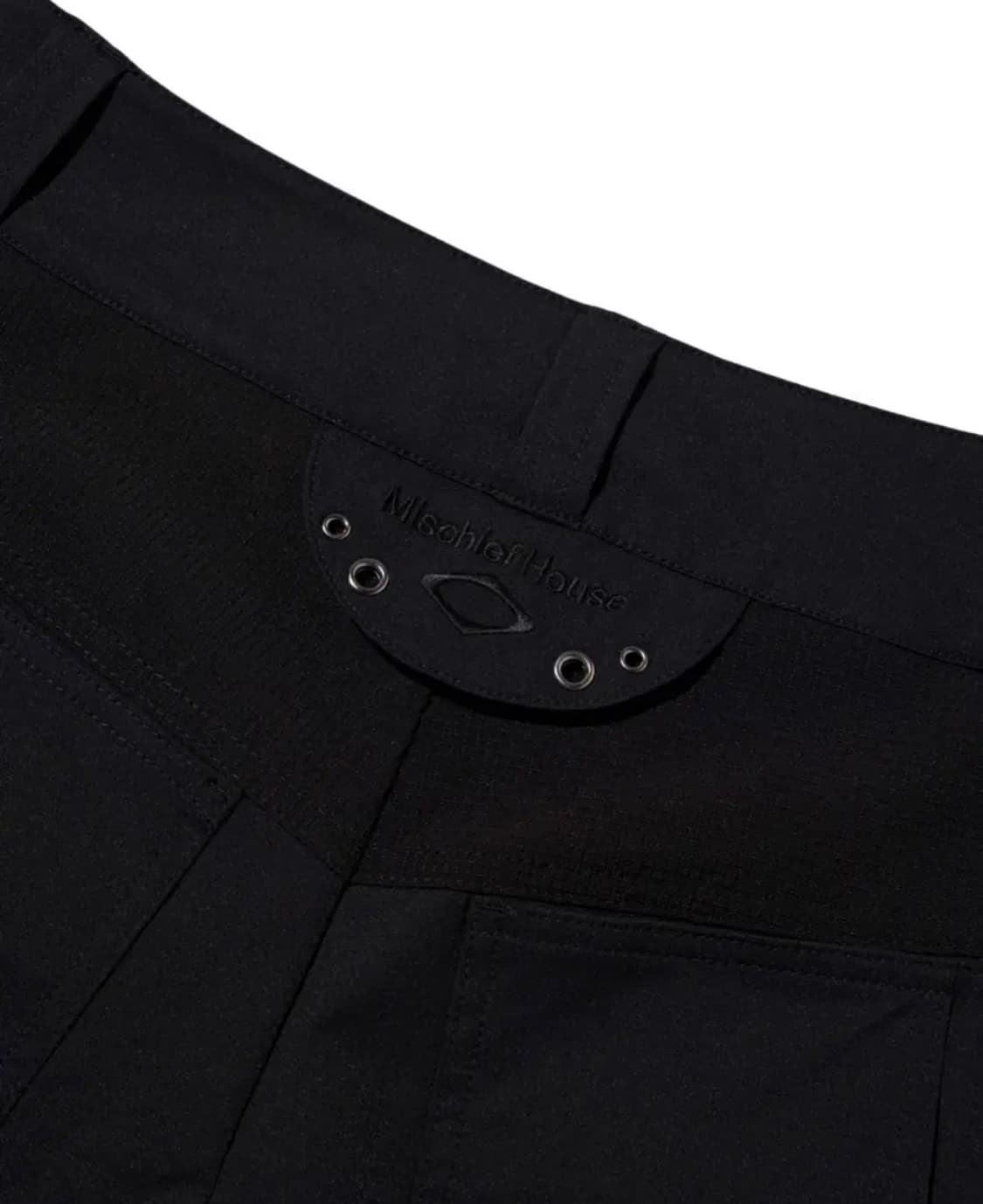 미스치프 아일렛 패널드 팬츠 블랙 상품이미지1