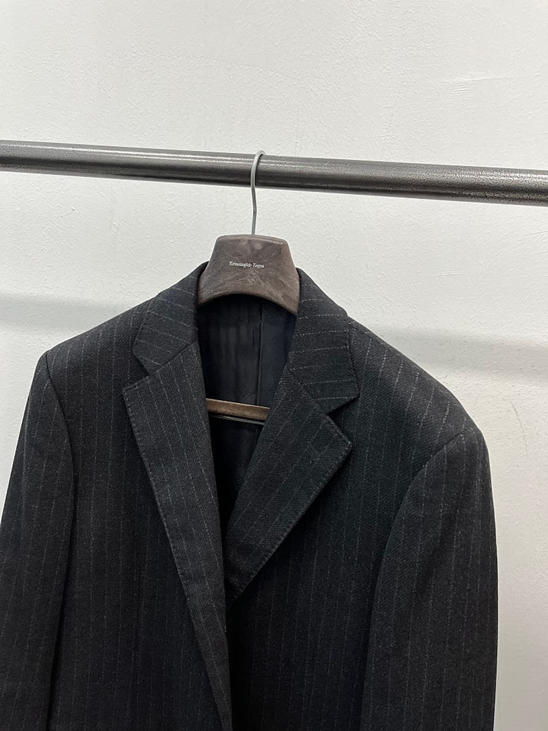 105) 닥스 스트라이프 캐시미어100% 코트  상품이미지5