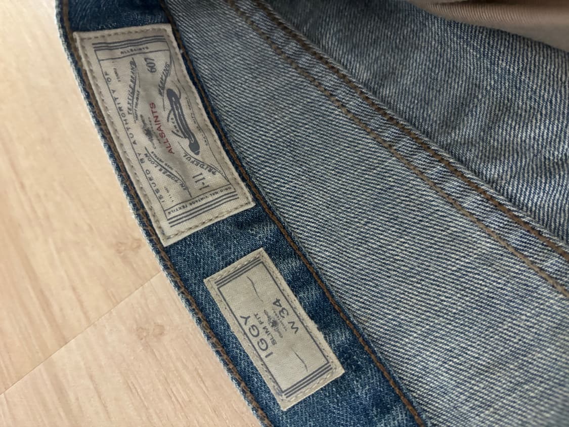 올세인츠 데님팬츠 34인치 상품이미지5