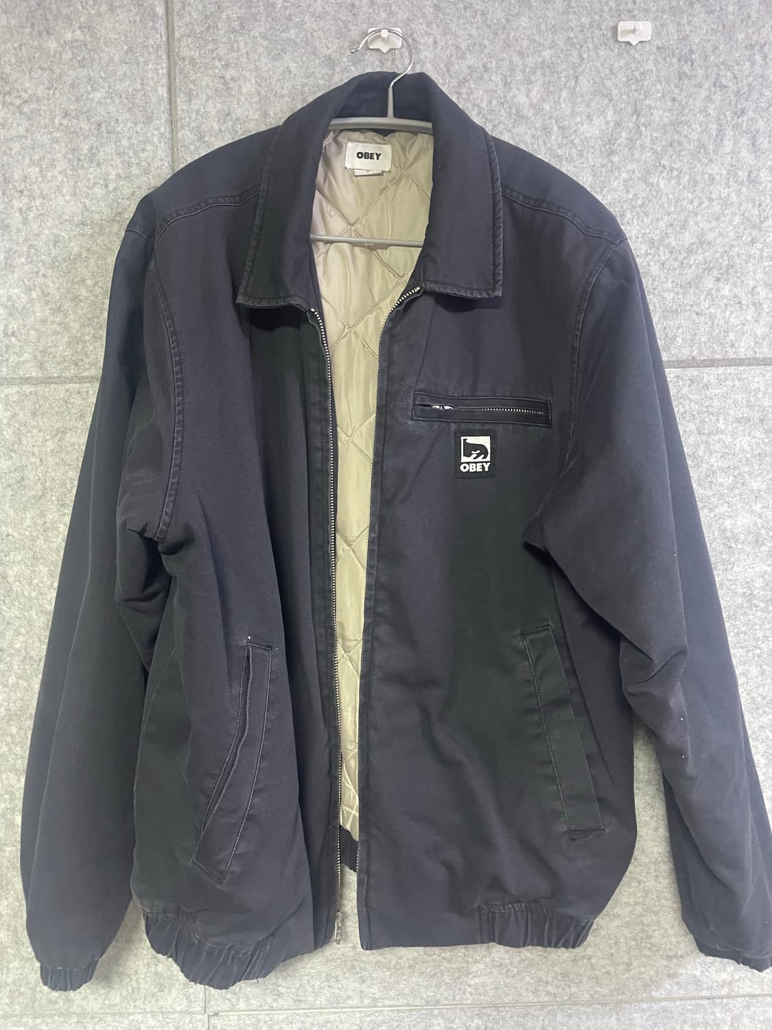 오베이 블랙 코튼 자켓 상품이미지2