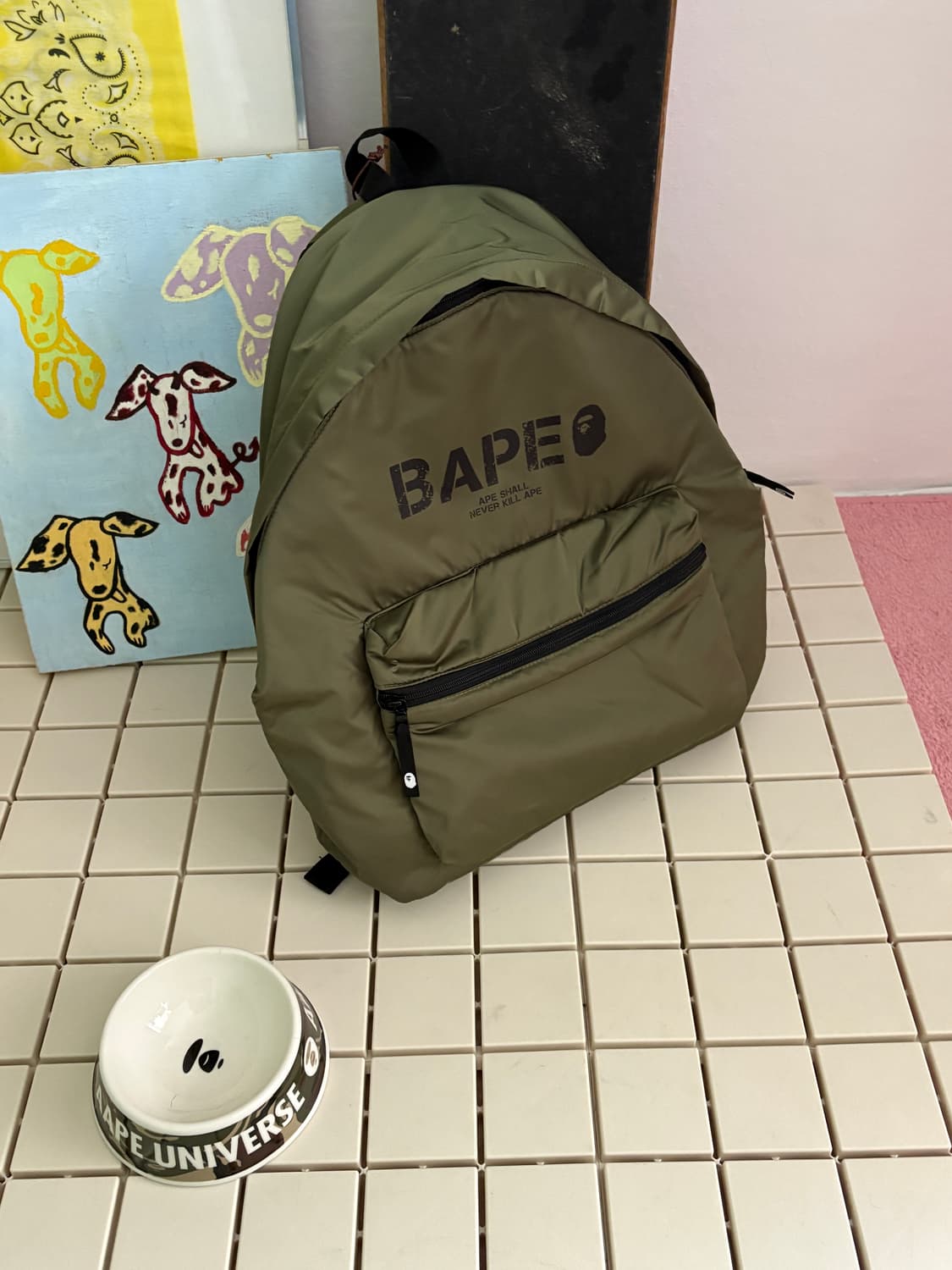 베이프 카키론백팩 상품이미지7