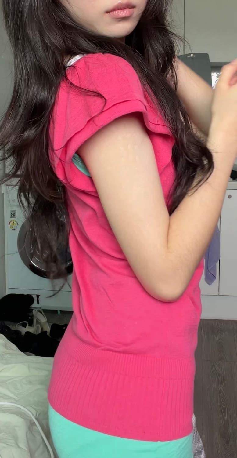 Ribbon ruffle knit top 상품이미지6
