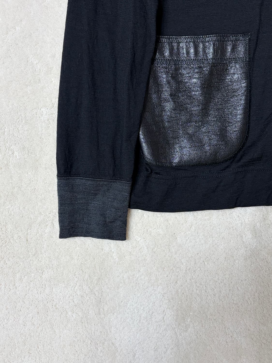 꼼데가르송 옴므 레더포켓 가디건  상품이미지2