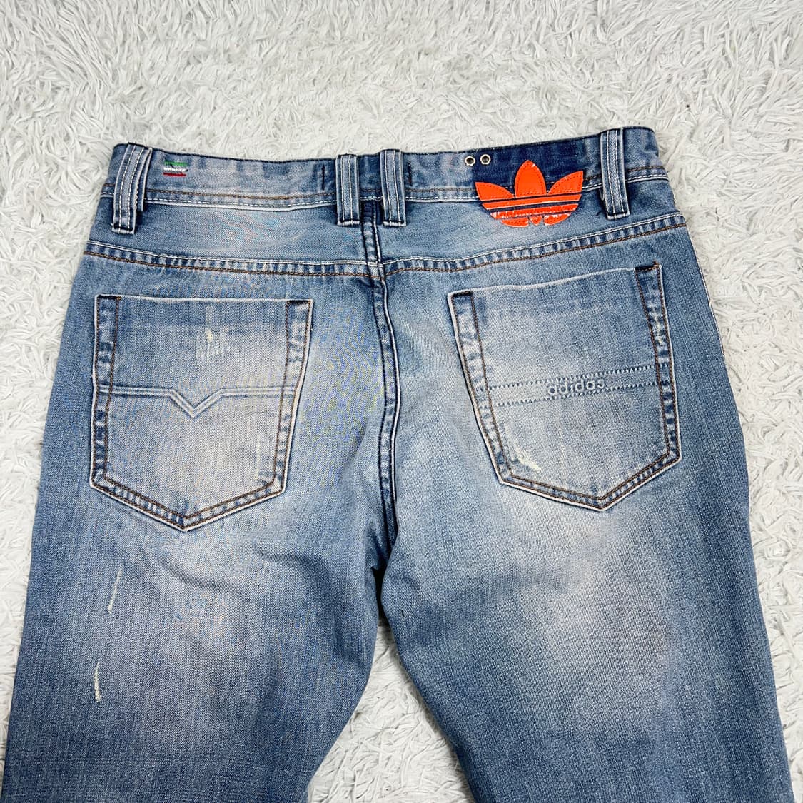 디젤 Diesel x 아디다스 콜라보 데님 팬츠 32 상품이미지6