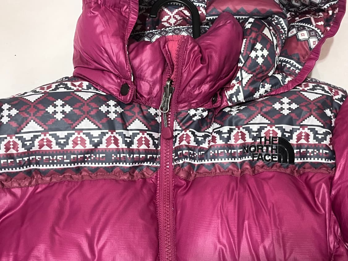 노스페이스 노르딕패턴 눕시 패딩 퍼플 상품이미지2