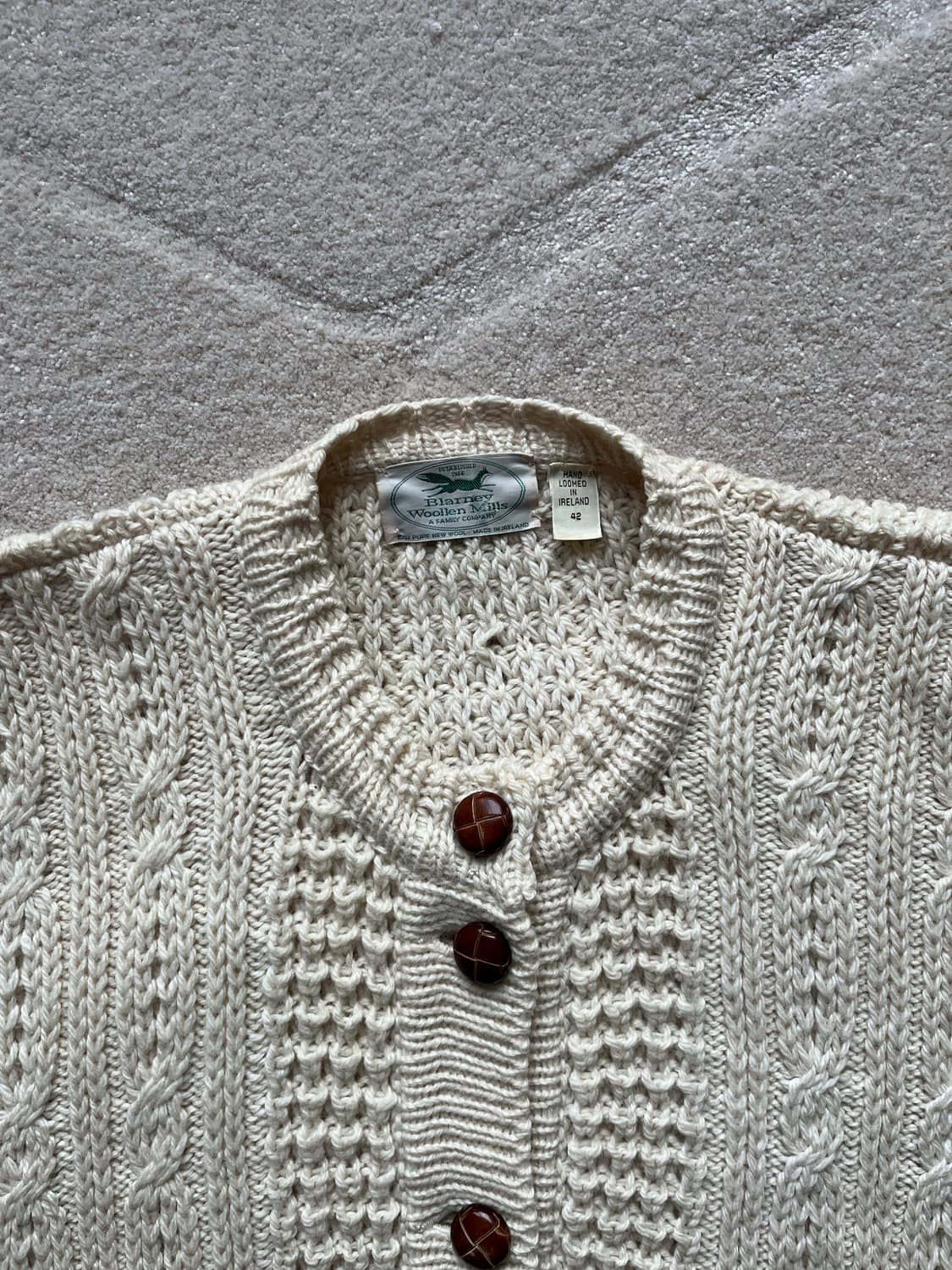 블레이니 울른 밀스 아일리시 케이블 니트 가디건 (103-105) 상품이미지3