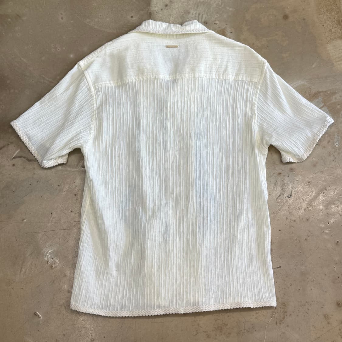 XL 세터 아이보리 반팔 셔츠 상품이미지3