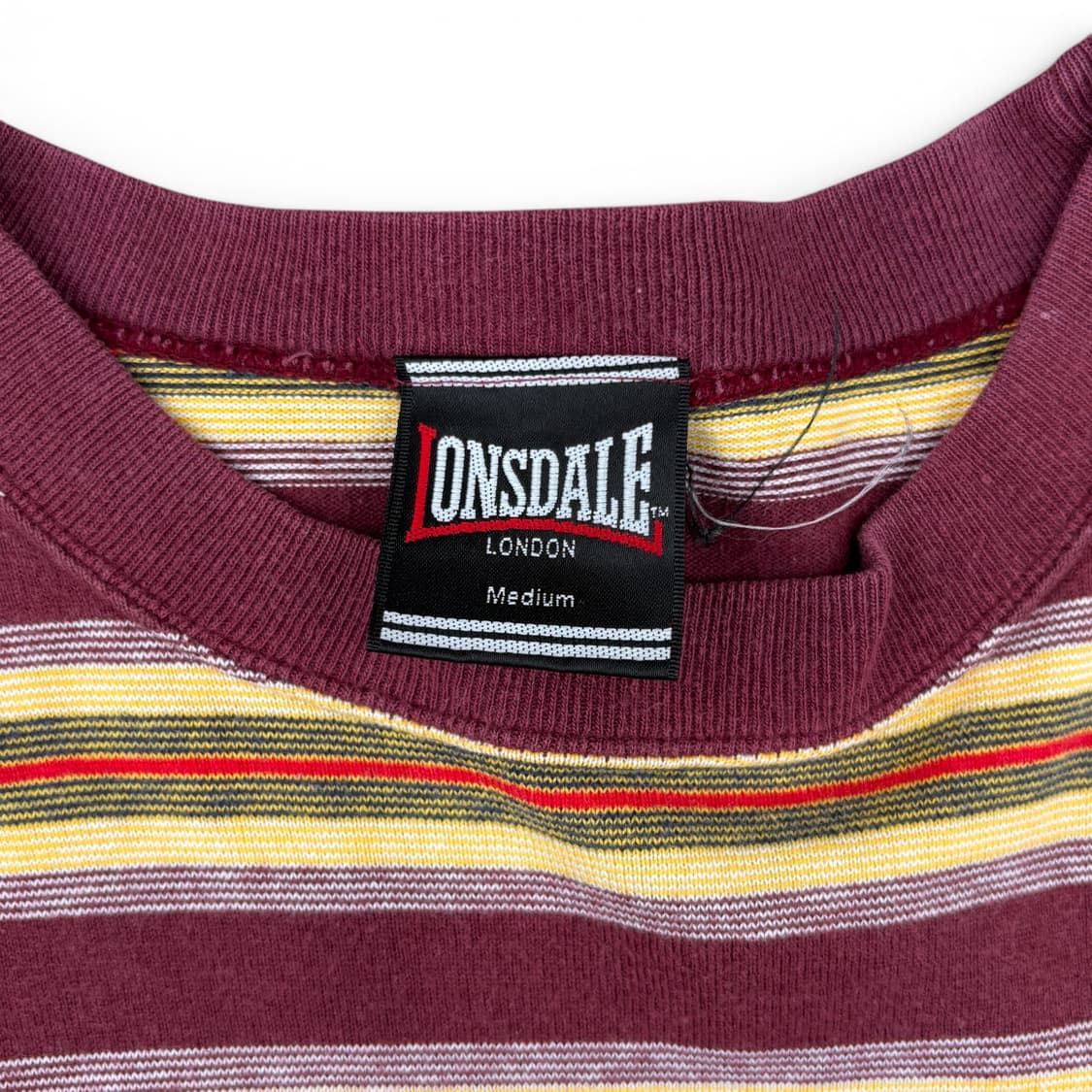 90's Lonsdale 스트라이프 티셔츠 상품이미지4