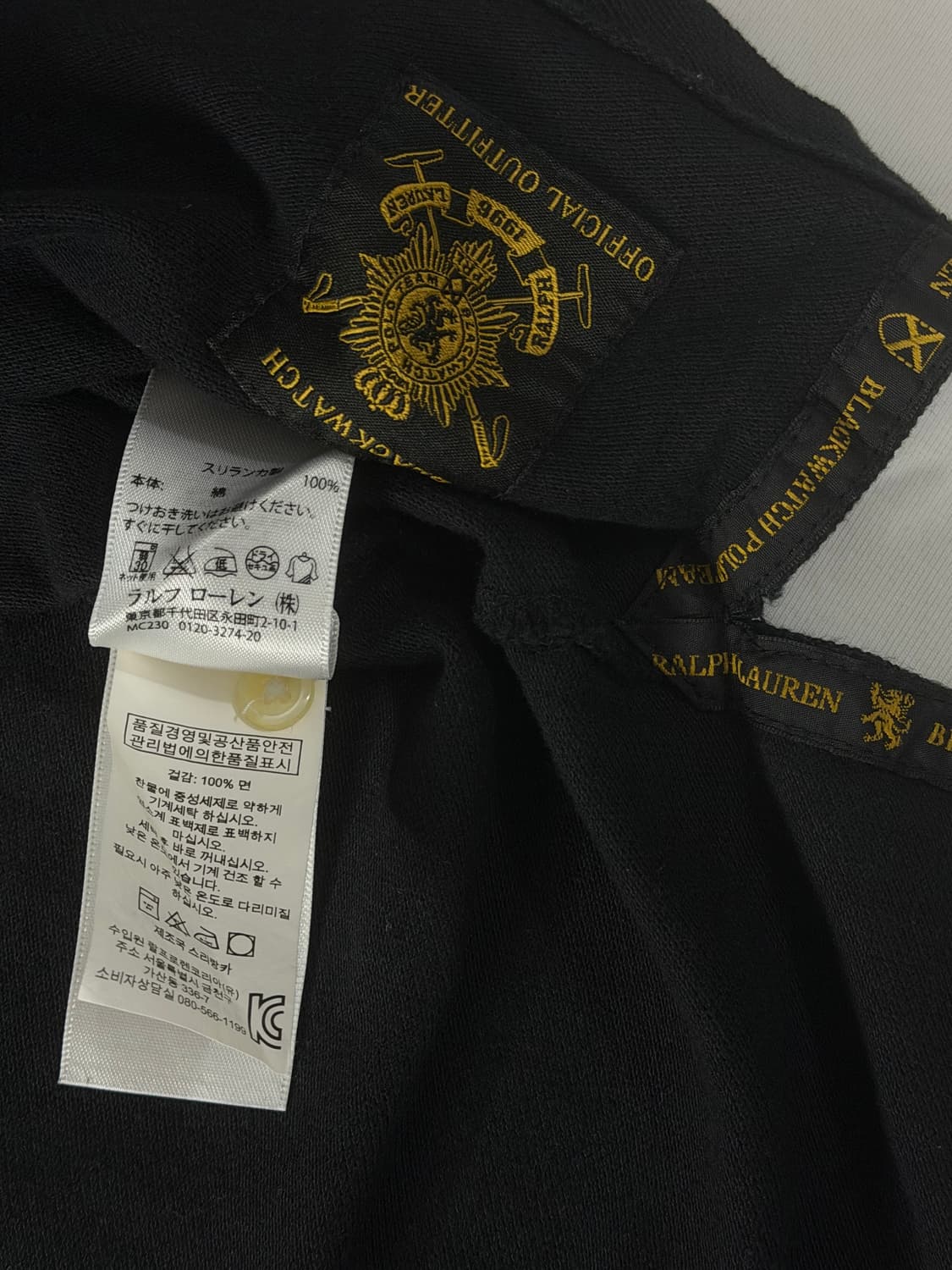 폴로 랄프로렌 빅포니 치프키프 블랙와치 카라티 블랙 상품이미지6