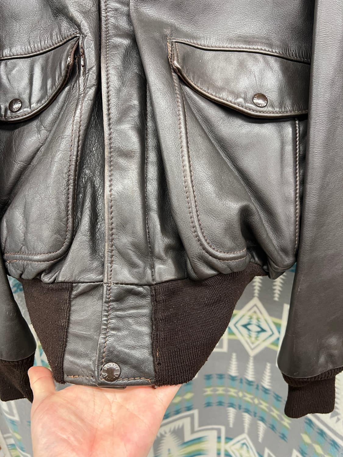 쇼트 가죽 자켓 상품이미지3