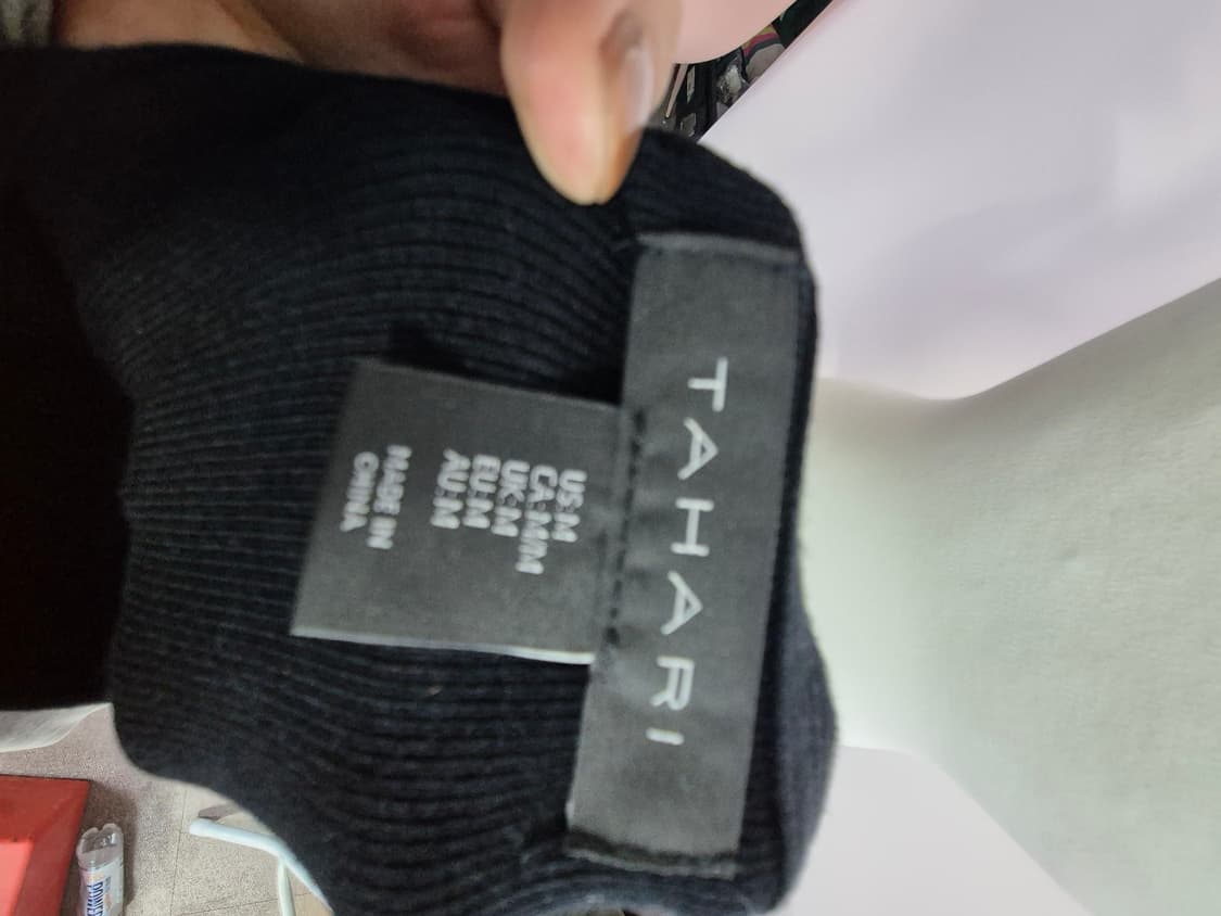 타하리 블랙 니트 롱 원피스 허리끈 Free 상품이미지3