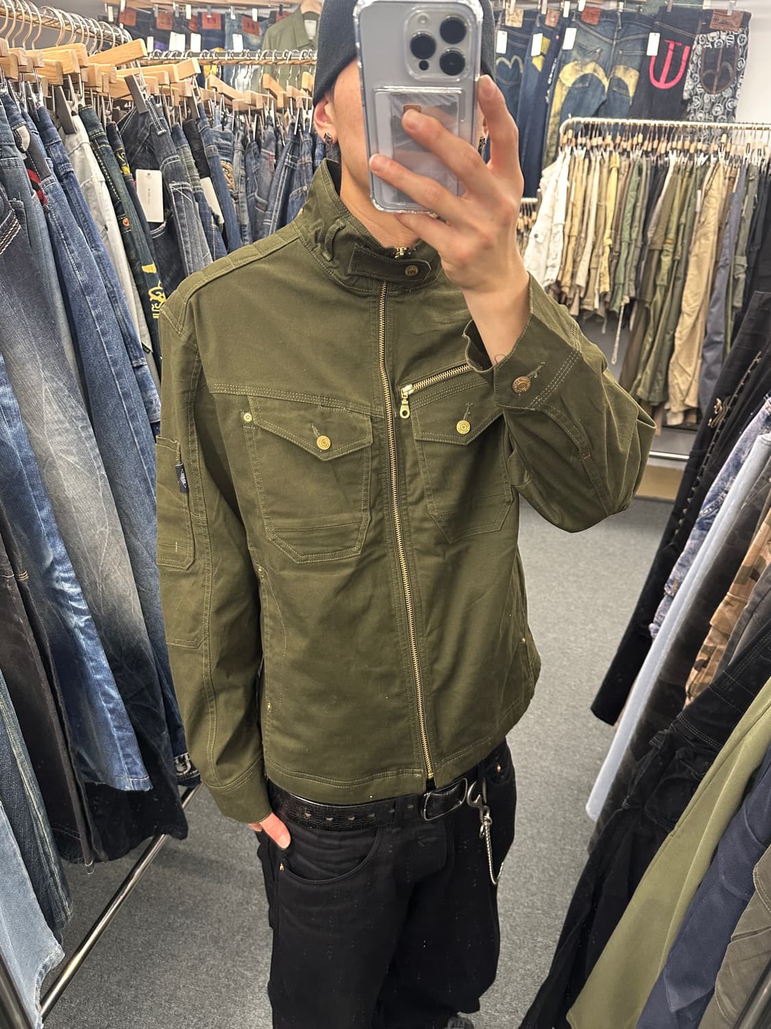 3L) GERIDE 재패니즈 빈티지 바이커 자켓  상품이미지1