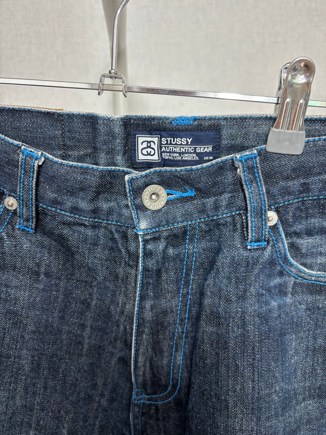 빈티지 스투시 Stüssy PDW 러프앤러기드 데님 반바지 상품이미지5