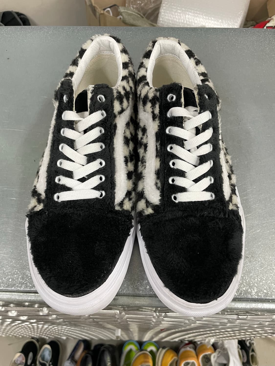 반스 올드스쿨 셰르파 체커보드 블랙 270 (gr-4122) 상품이미지5