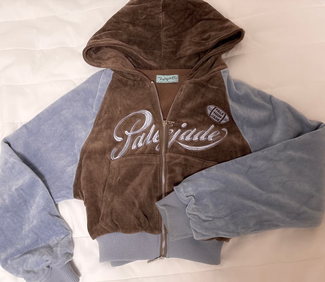 페일제이드 바시티 후드집업 갸루 브라운 네이비 상품이미지2