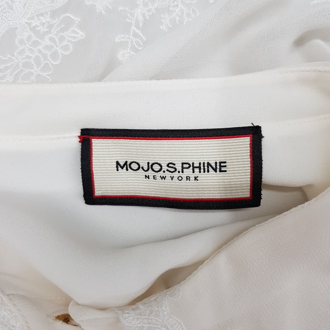 모조에스핀 2020 자수카라 블라우스 M사이즈 상품이미지7