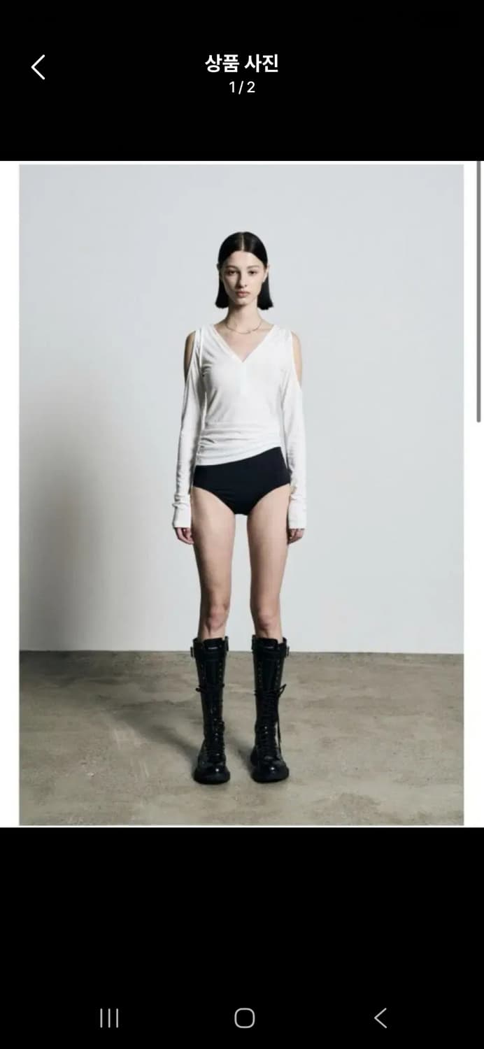 [품절새상품] 보헤미안서울 보헴서 홀버튼 롱 슬리브 화이트 상품이미지2