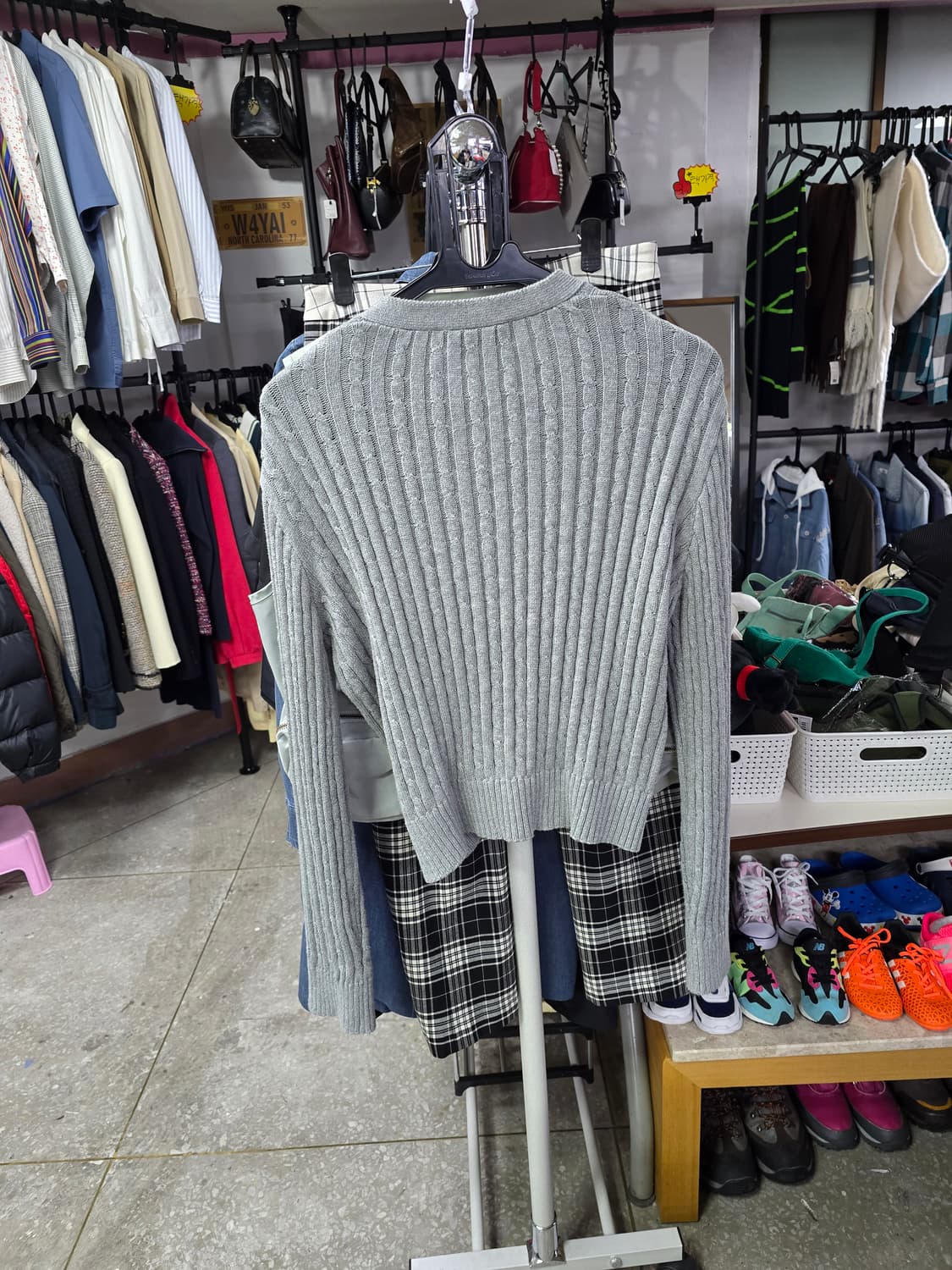 던스트 회색 가디건 (1231) 상품이미지4