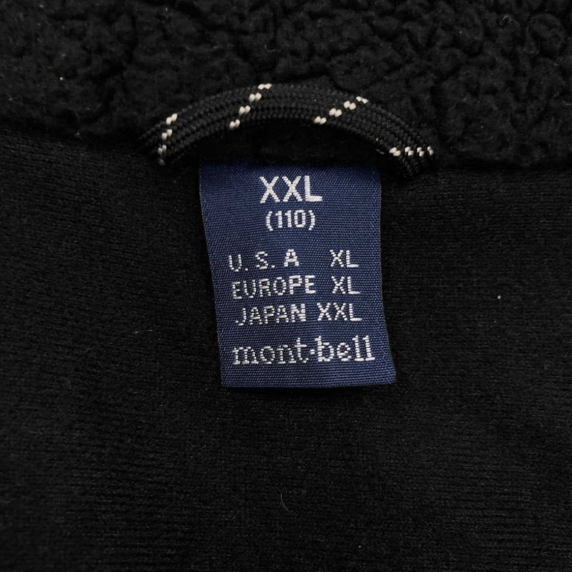 몽벨 스몰 로고 블랙 쉐르파 자켓 상품이미지3