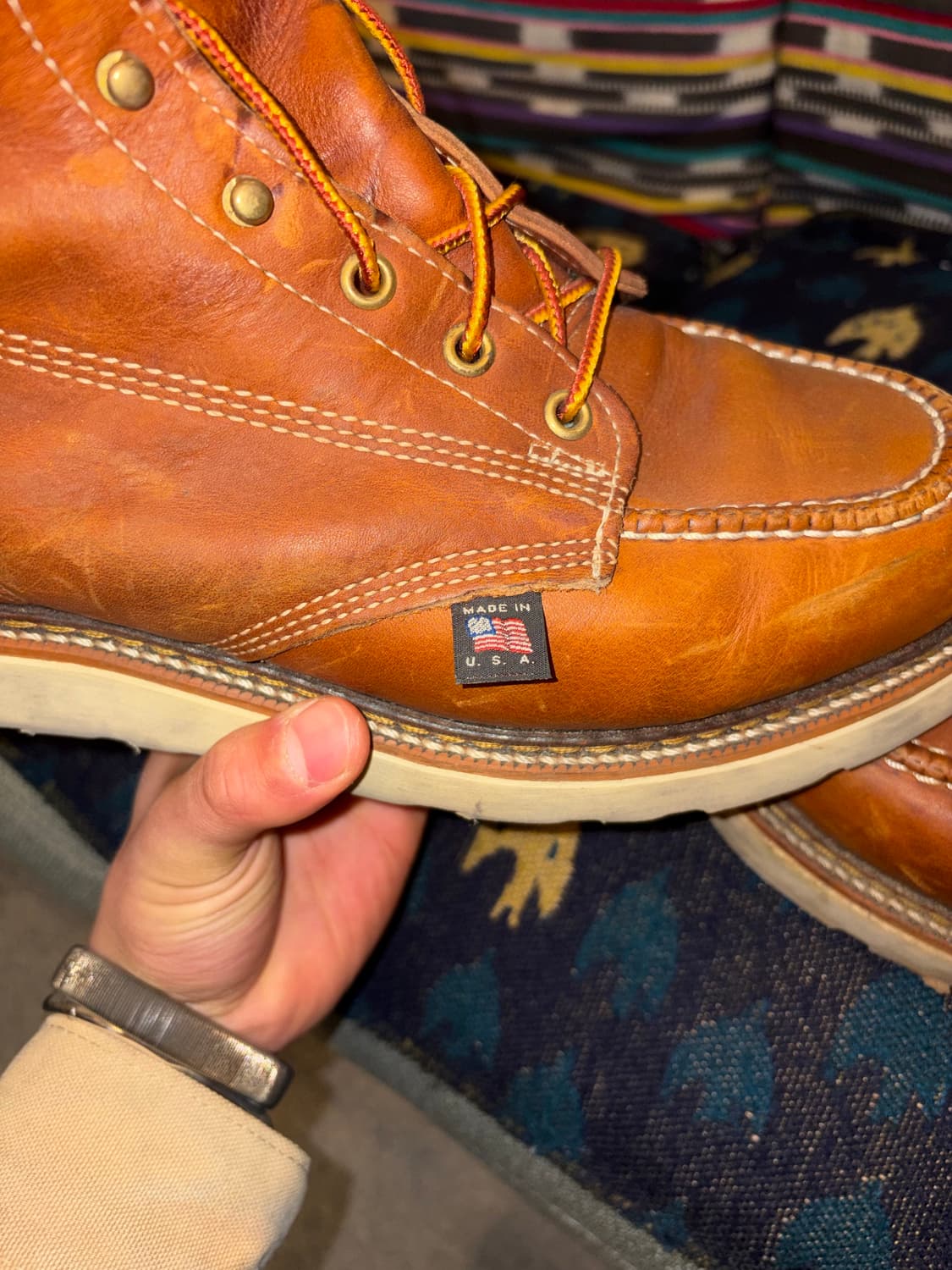 Thorogood USA moc toe leather boots 10D 상품이미지8