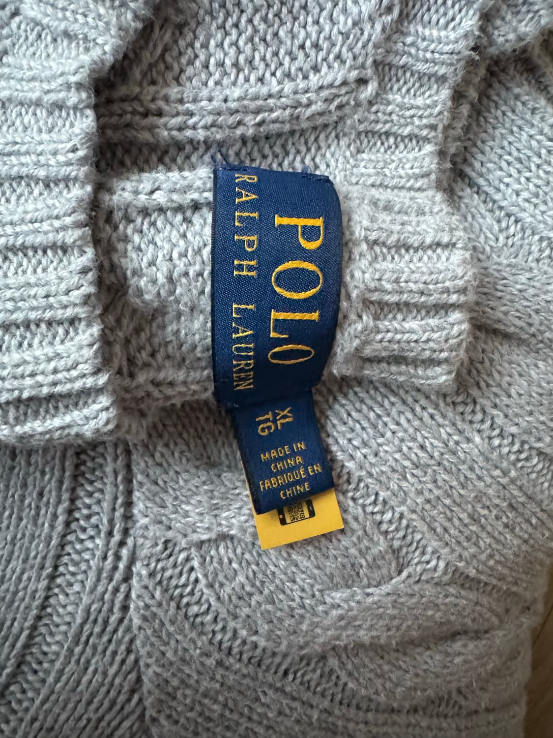 [XL] 폴로 랄프로렌 케이블 니트 그레이 상품이미지2