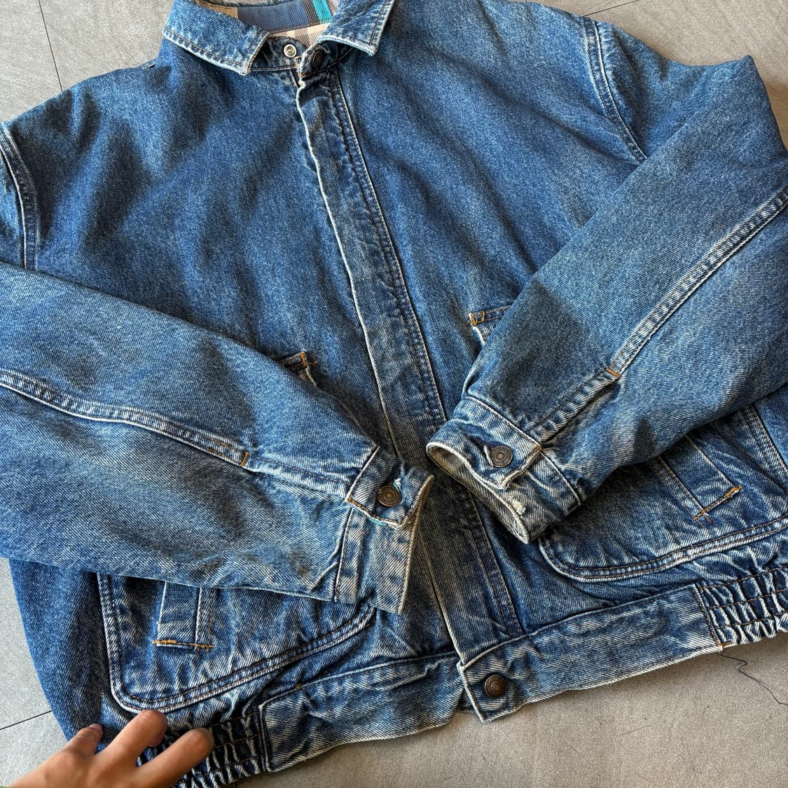 90s 90년대 리바이스 데님 봄버 자켓 청자켓 상품이미지7