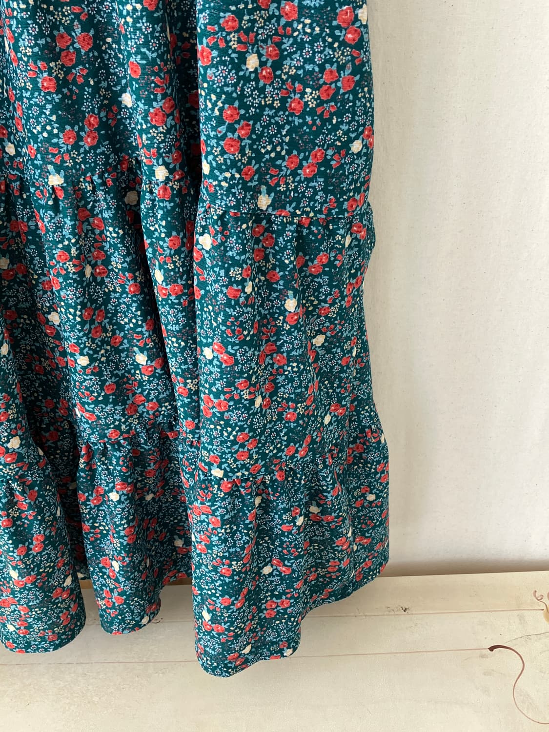 flower pattern shirring sleeveless 상품이미지5