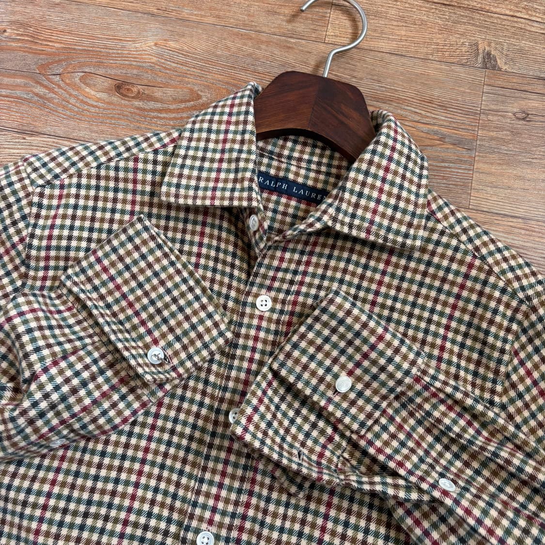 랄프로렌 정품 체크 셔츠 슬림핏 55 커프스 버튼 일본 폴로 수입  상품이미지2