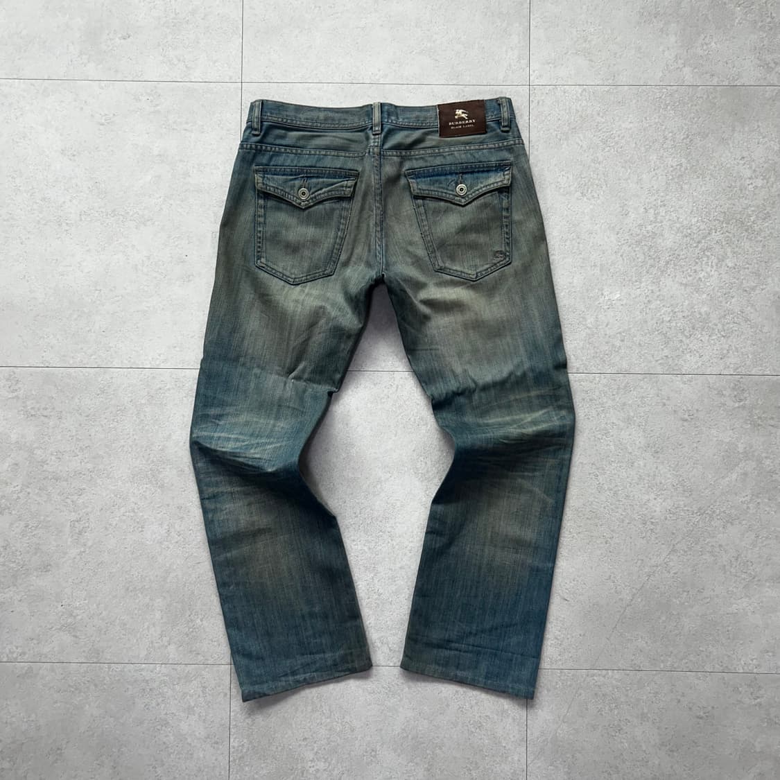 90s 버버리 블랙라벨 세미 부츠컷 데님 31 상품이미지7