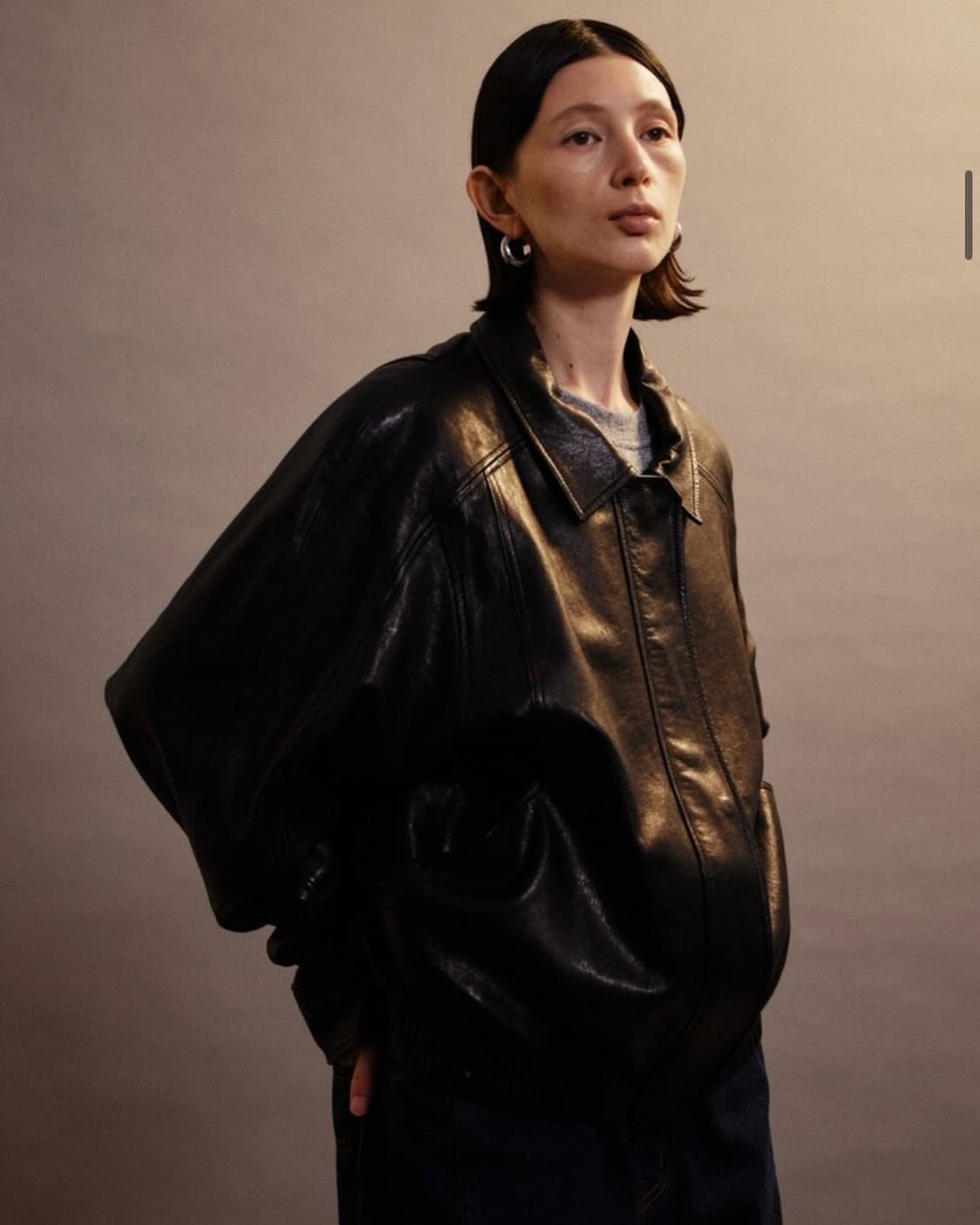 에토스 콜 가죽 자켓 상품이미지2