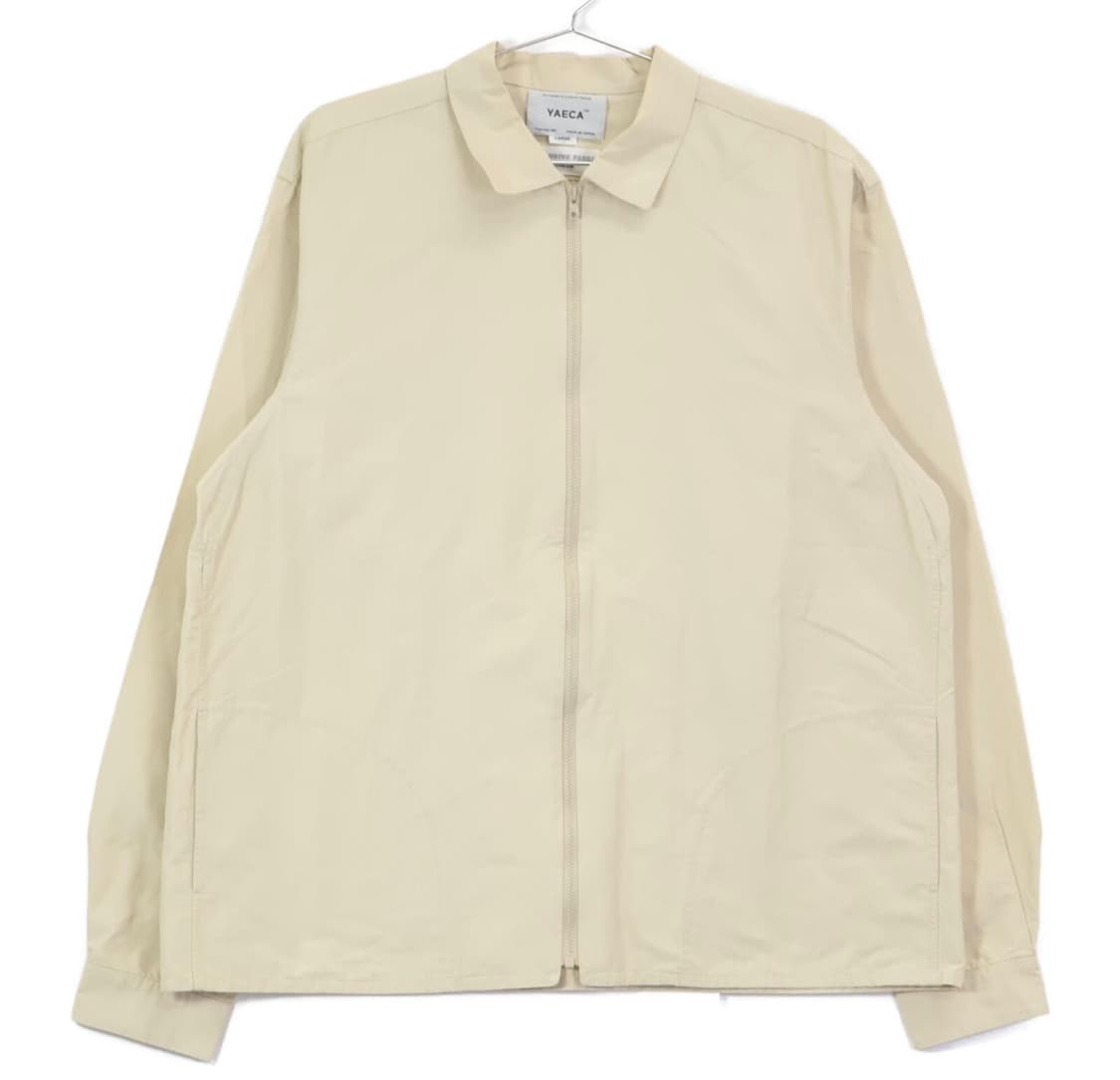 Yaeca 야에카 아이보리 코튼 지퍼 셔츠자켓 상품이미지1