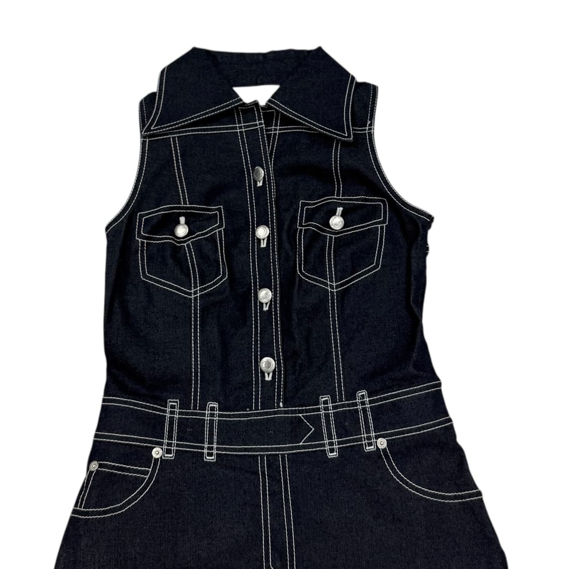 필로소피 데님 포켓 나시 원피스 상품이미지2