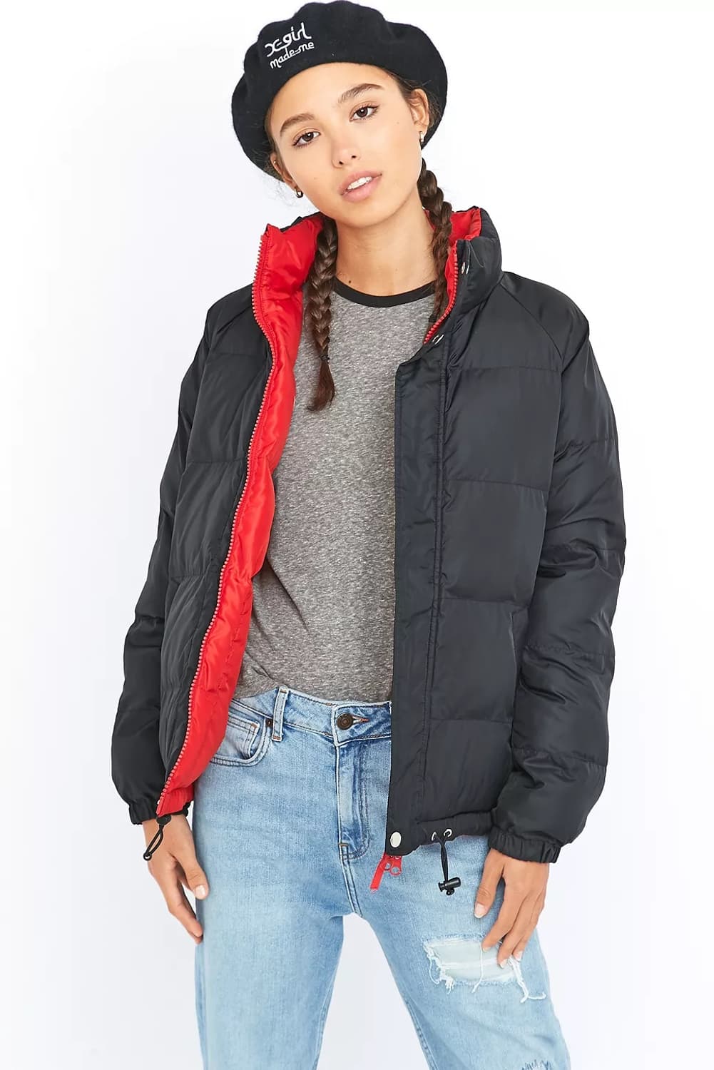 메이드미 엑스걸 콜라보 베레 네이비 상품이미지3